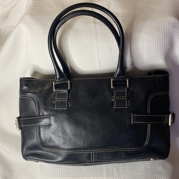 Michael Michael Kors Black Leather Satchel NWOT - Picture 2 of 14